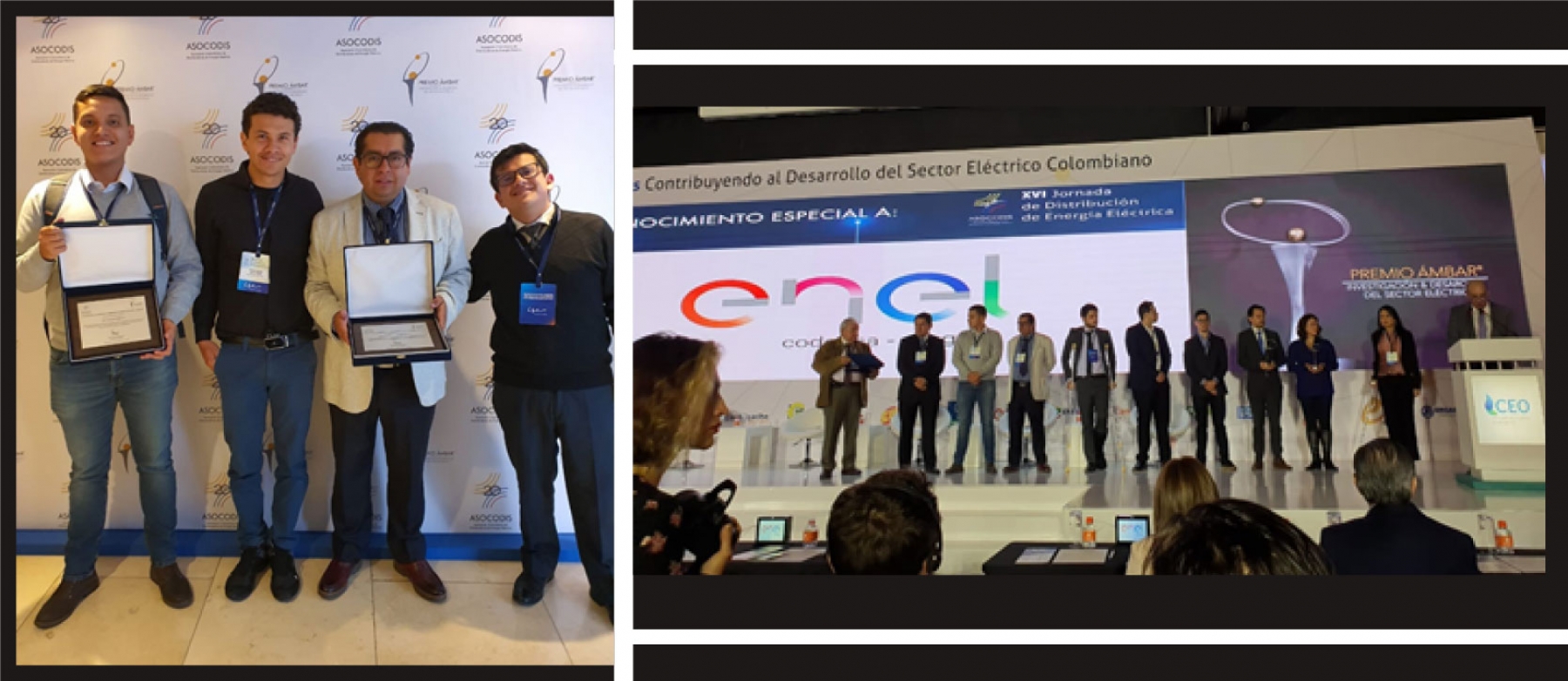 La XVI Jornada de Distribución de Energía Eléctrica organizado por Asocodis, la Facultad de Ingeniería fue reconocida por sus desarrollos en el sector eléctrico y la investigación de la penetración de energía renovable en sistemas de potencia