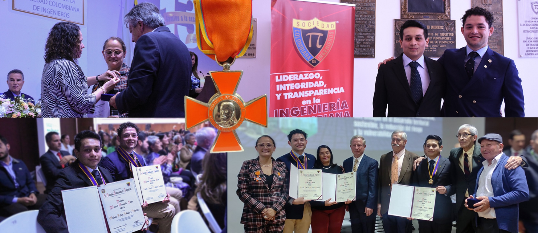 Universidad Nacional galardonada en los premios a la Ingeniería Nacional y la Orden al Mérito Julio Garavito en el marco de la celebración de 136 años de historia.