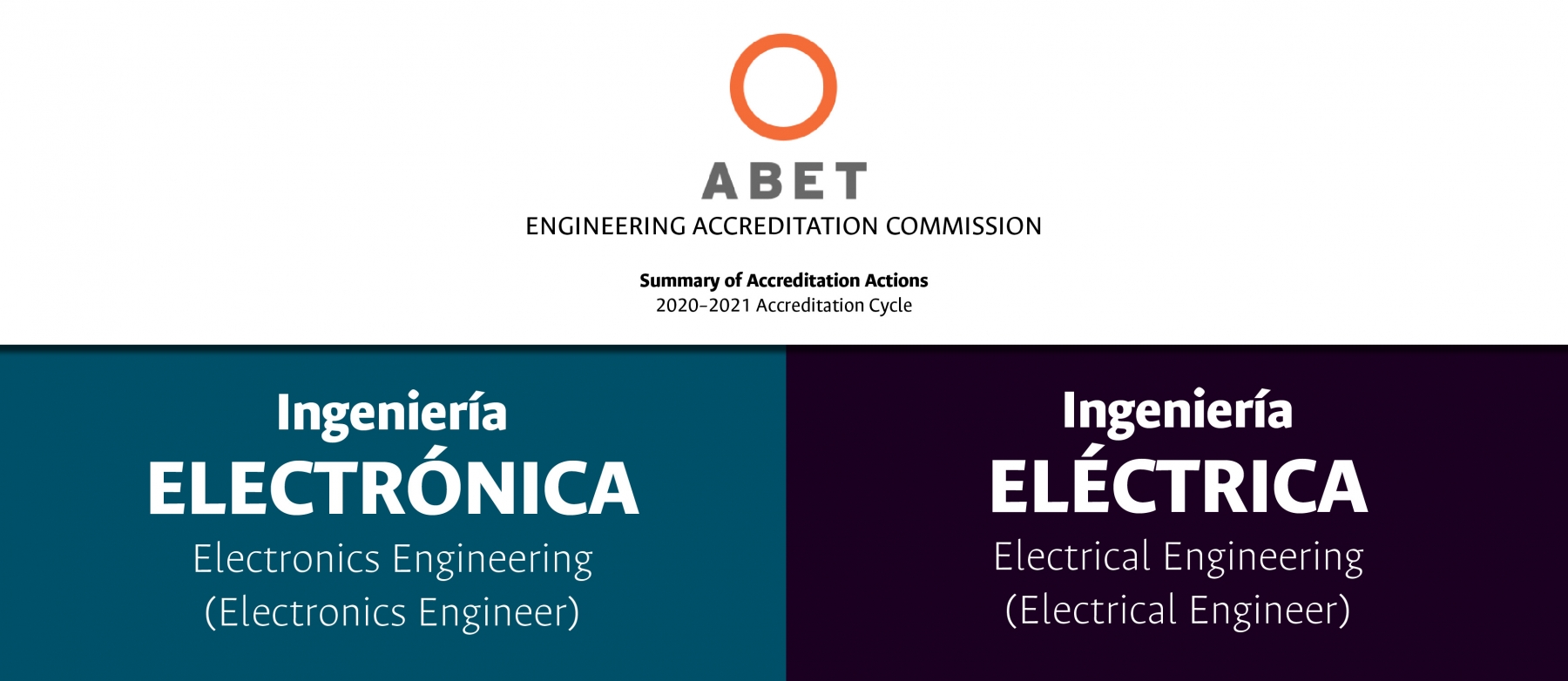 Acreditan internacionalmente a los Programas de Ingeniería Eléctrica e Ingeniería Electrónica sede Bogotá